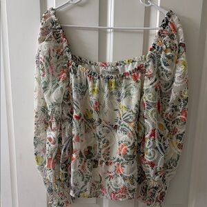 Alice + Olivia Multicolor Floral Blouse
